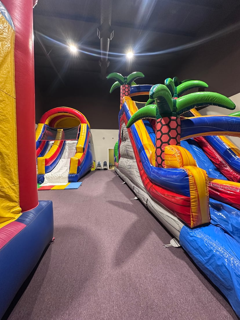 Inflatables at the Indoor Park in Bryant AR